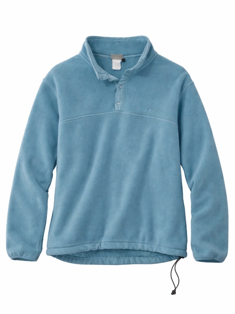L.L. Bean Teal Fleece Pullover Snap Collar Cozy Oversized Sweatshirt Women’s M